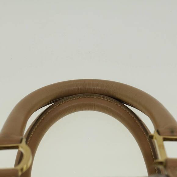 CHRISTIAN DIOR Trotter Canvas Boston Bag Beige Brown Auth 58623 - Picture 8 of 16